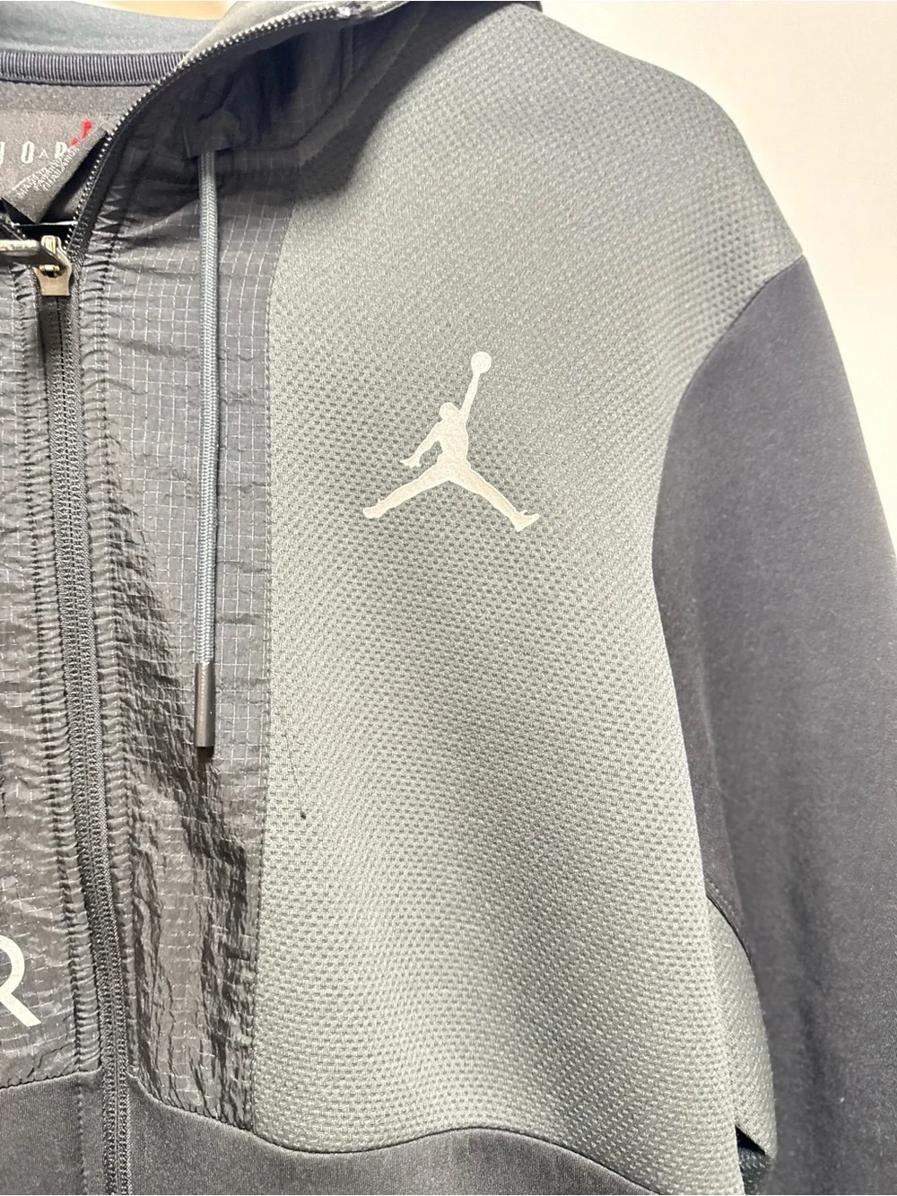 Jordan Black Hoodie with Red Jumpman Patch